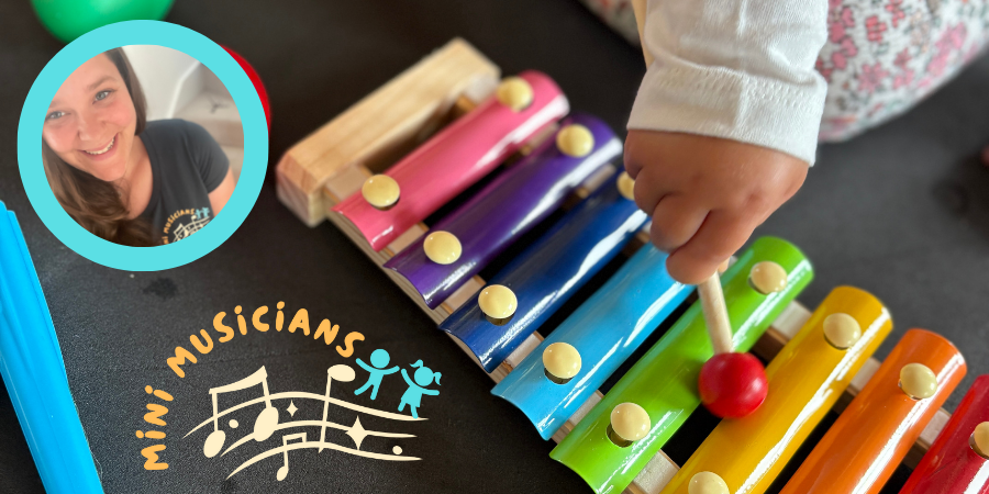 Mini Musicians - Play to Play Music Cranleigh banner Sensory