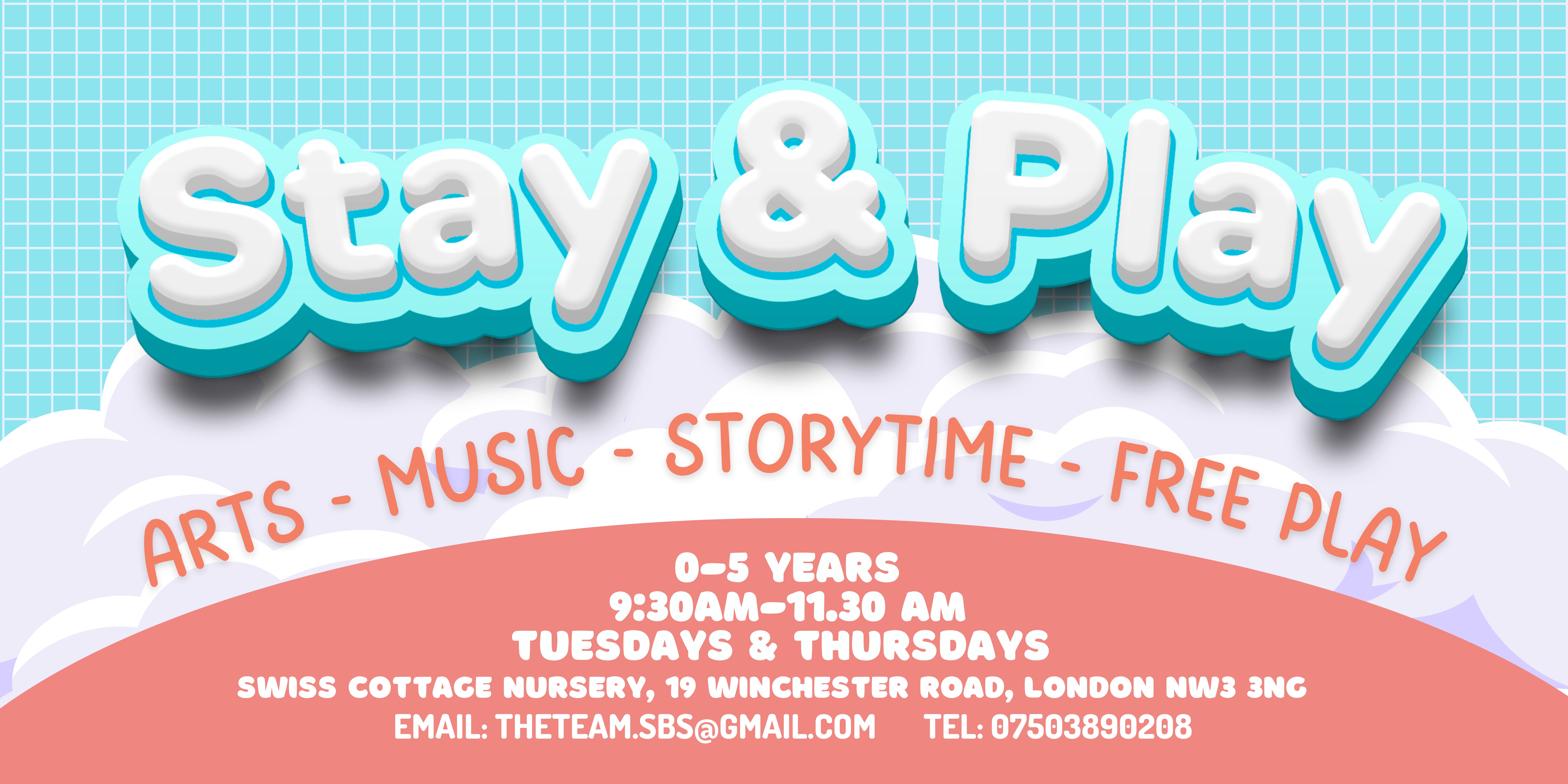 Supported by Sammy Belsize Park banner Stay and Play & Playgroups