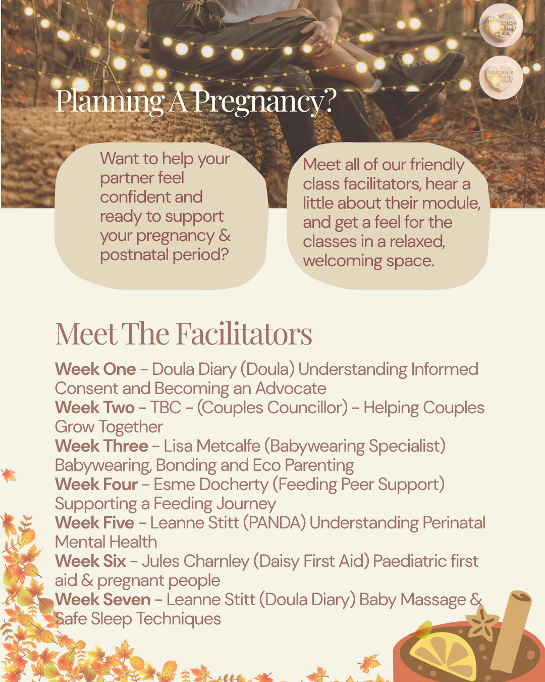 Postpartum Doulas UK CIC South Lakeland banner Antenatal