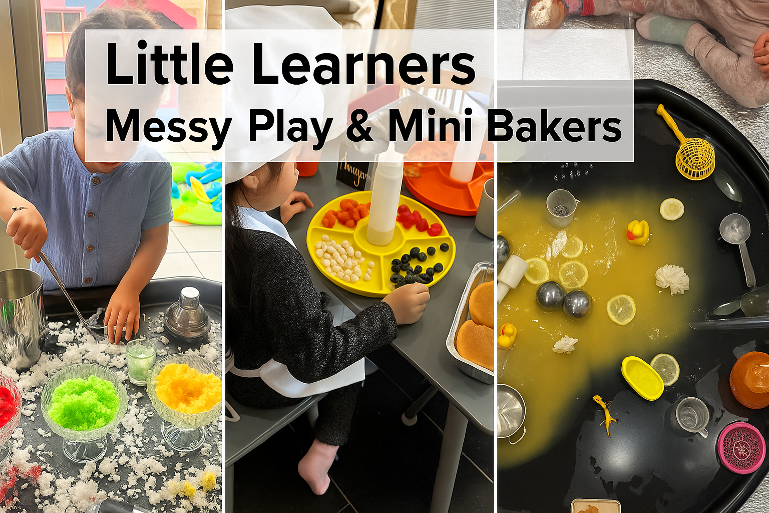 Little Learners Messy Play Waltham Forest banner 