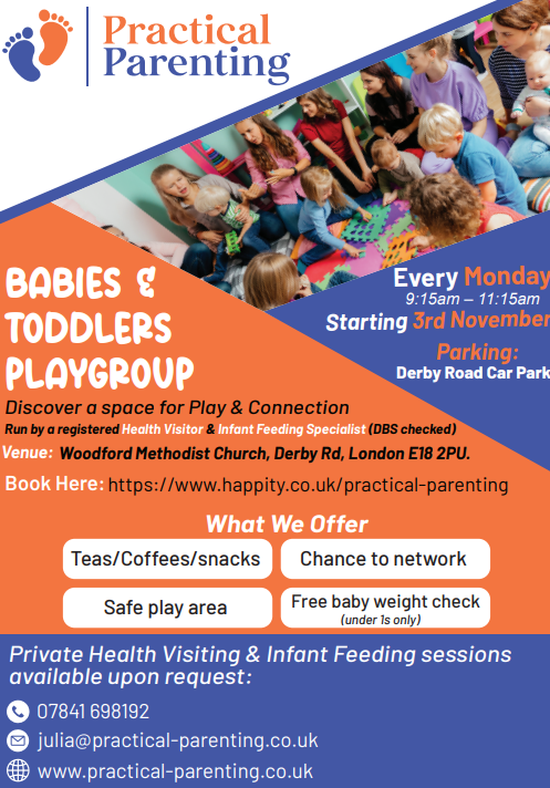 Practical Parenting South Woodford, Woodford Green, Buckhurst Hill, Highams Park, Wanstead, Snaresbrook and Leytonstone. banner Sensory