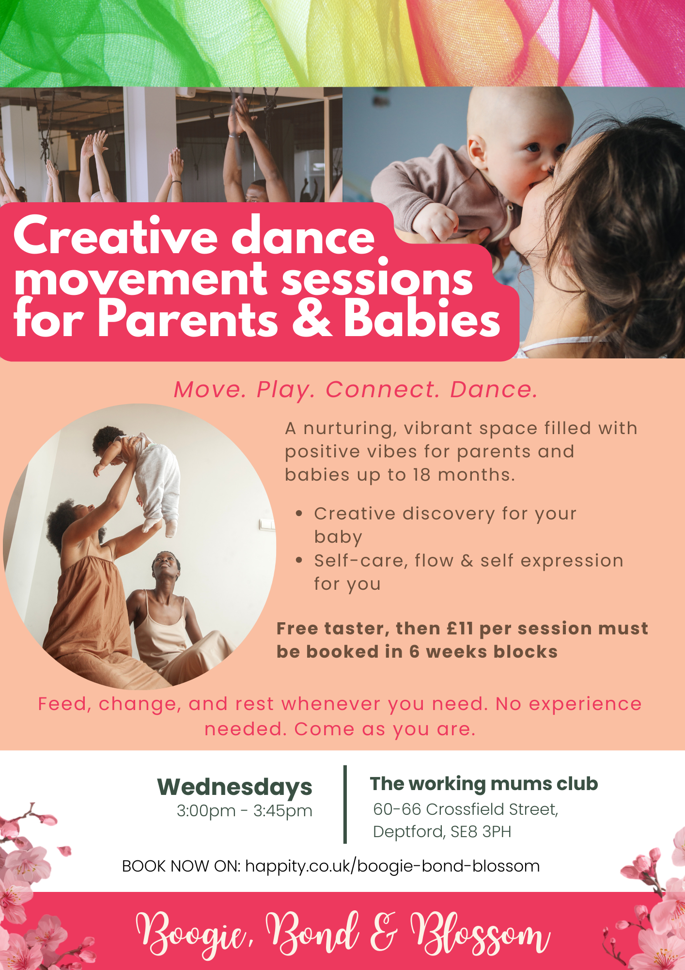 Boogie Bond & Blossom Lewisham banner Dance