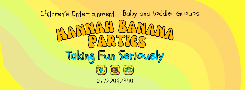 Hannah Banana Parties Derbyshire, Staffordshire and Cheshire