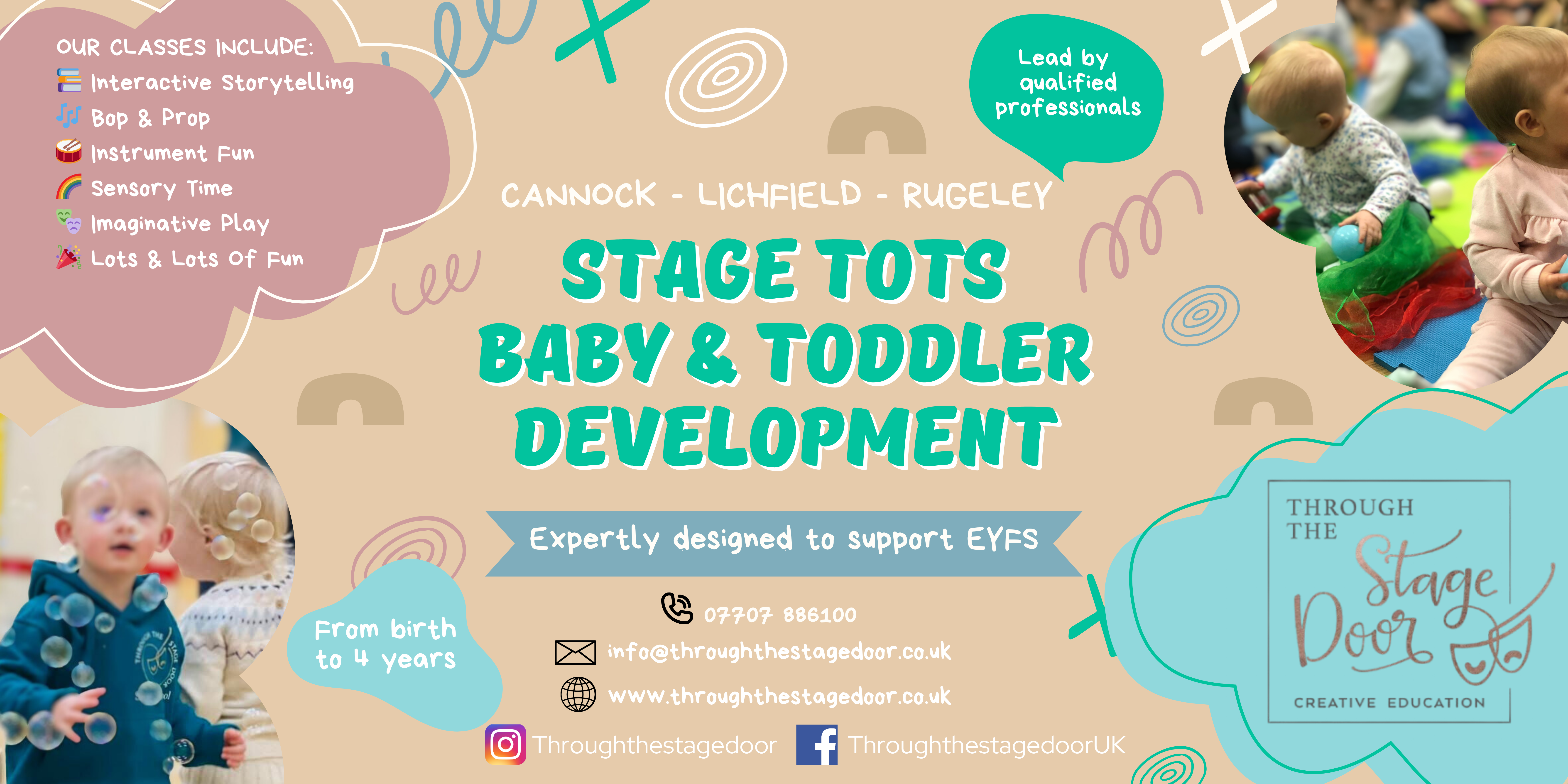 Through The Stage Door Staffordshire banner Sensory