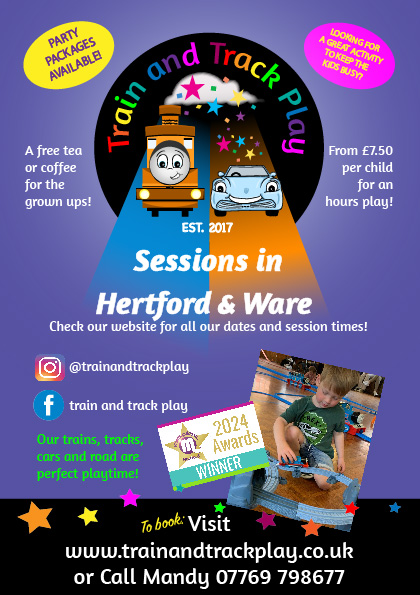Train and Track Play NW London banner Stay and Play & Playgroups