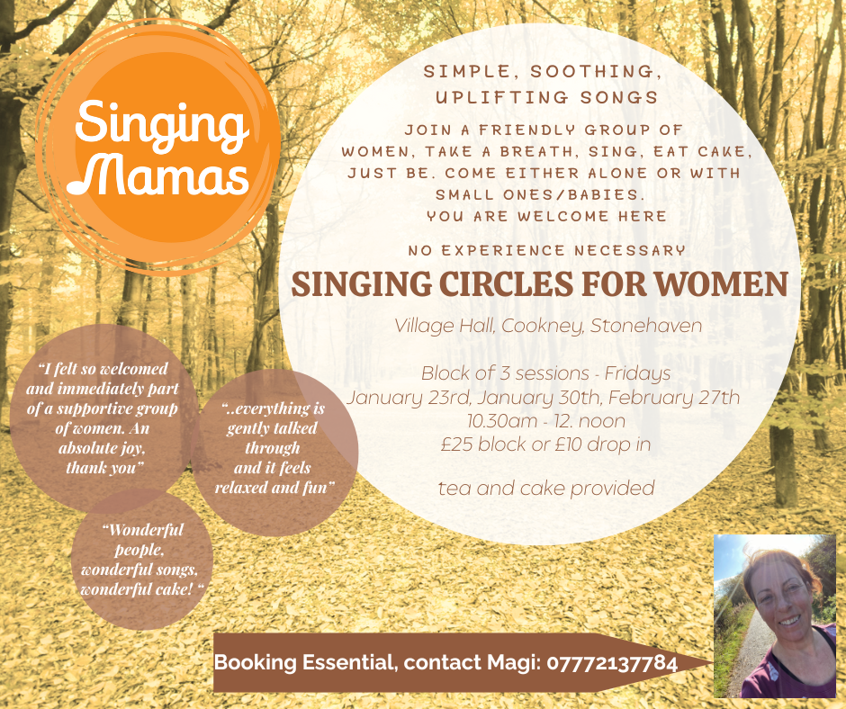 Singing Mamas Aberdeenshire banner 