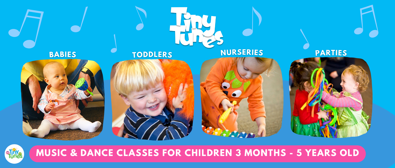 Tiny Tunes London, Surrey & Berkshire. banner Toddler Group