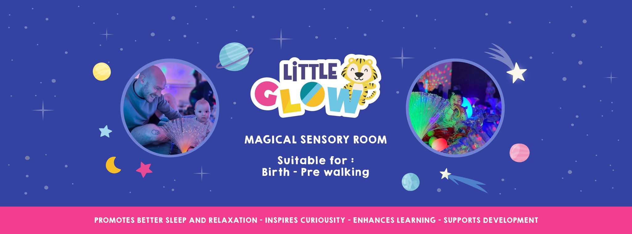 The Little Sensory Co Little Glow Milton Keynes banner Sensory