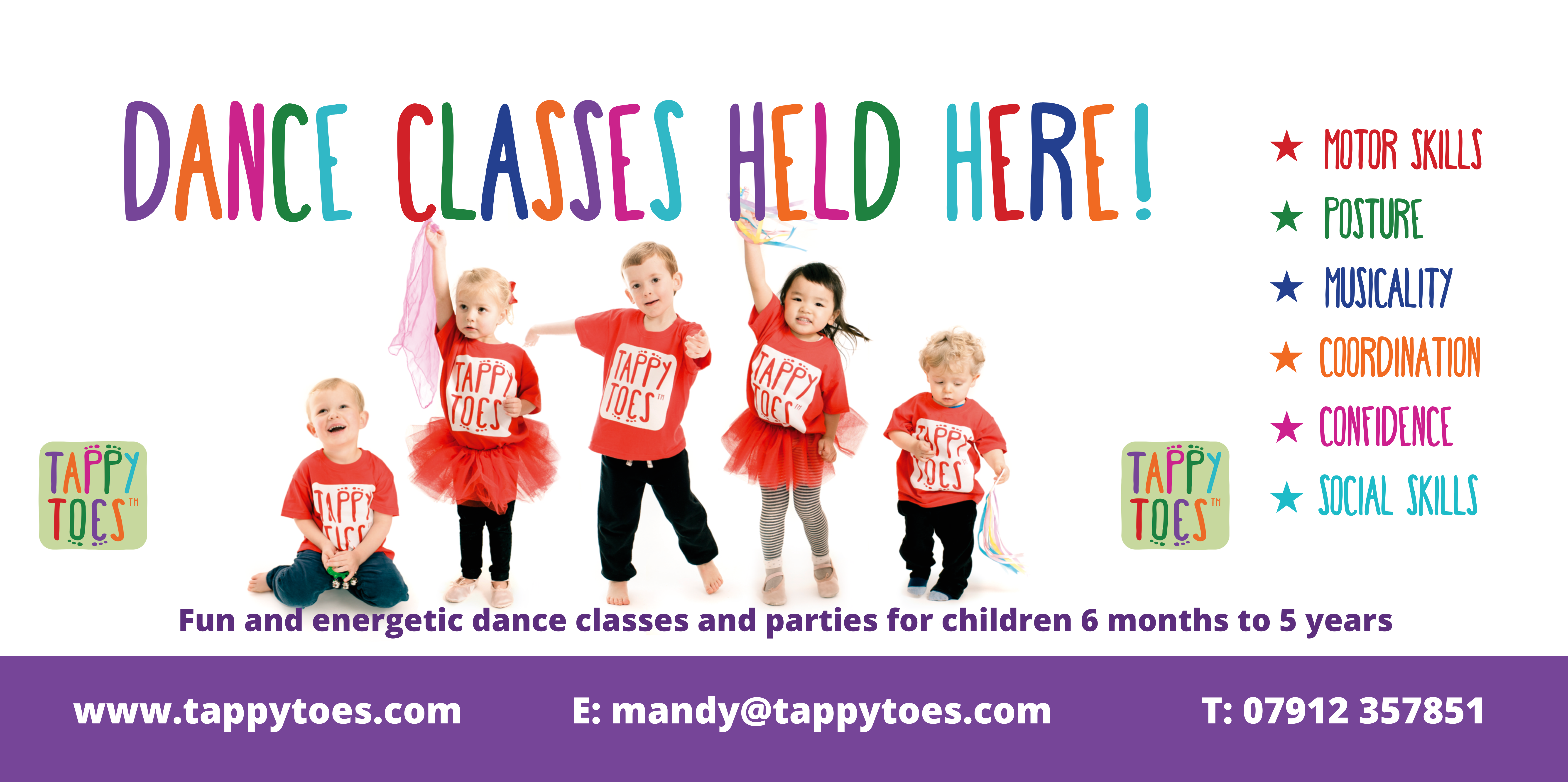 Tappy Toes Watford, Bushey, Rickmansworth banner Dance